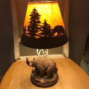 Vintage bear lamp